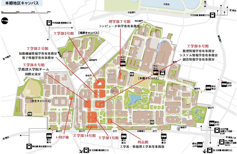 地図 本郷キャンパス