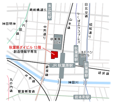 地図 秋葉原拠点