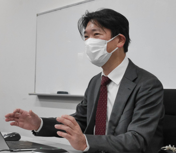 深尾隆則教授※感染症対策のため、インタビュー中はマスク着用としております
