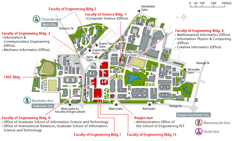 Access Map Overview Graduate School Of Information Science And